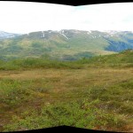 Panoramafoto halverwege de wandeling