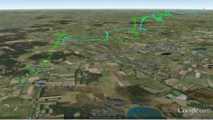 Onze vlucht in Google Earth
