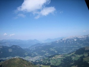 Uitzicht vanuit de lucht op de Hohe Salve