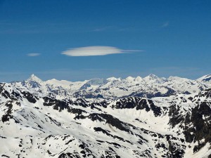 Skitterronde vergezichten vanuit de lucht