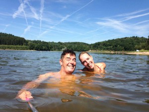 Stefke en Annie in Lac du Chamboux