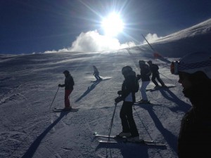 Skitterrond tegenlicht